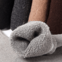 Unisex Winter Thermal Wool Socks – 5 Pack Thick Terry Rabbit Wool Warm Breathable Socks, One Size