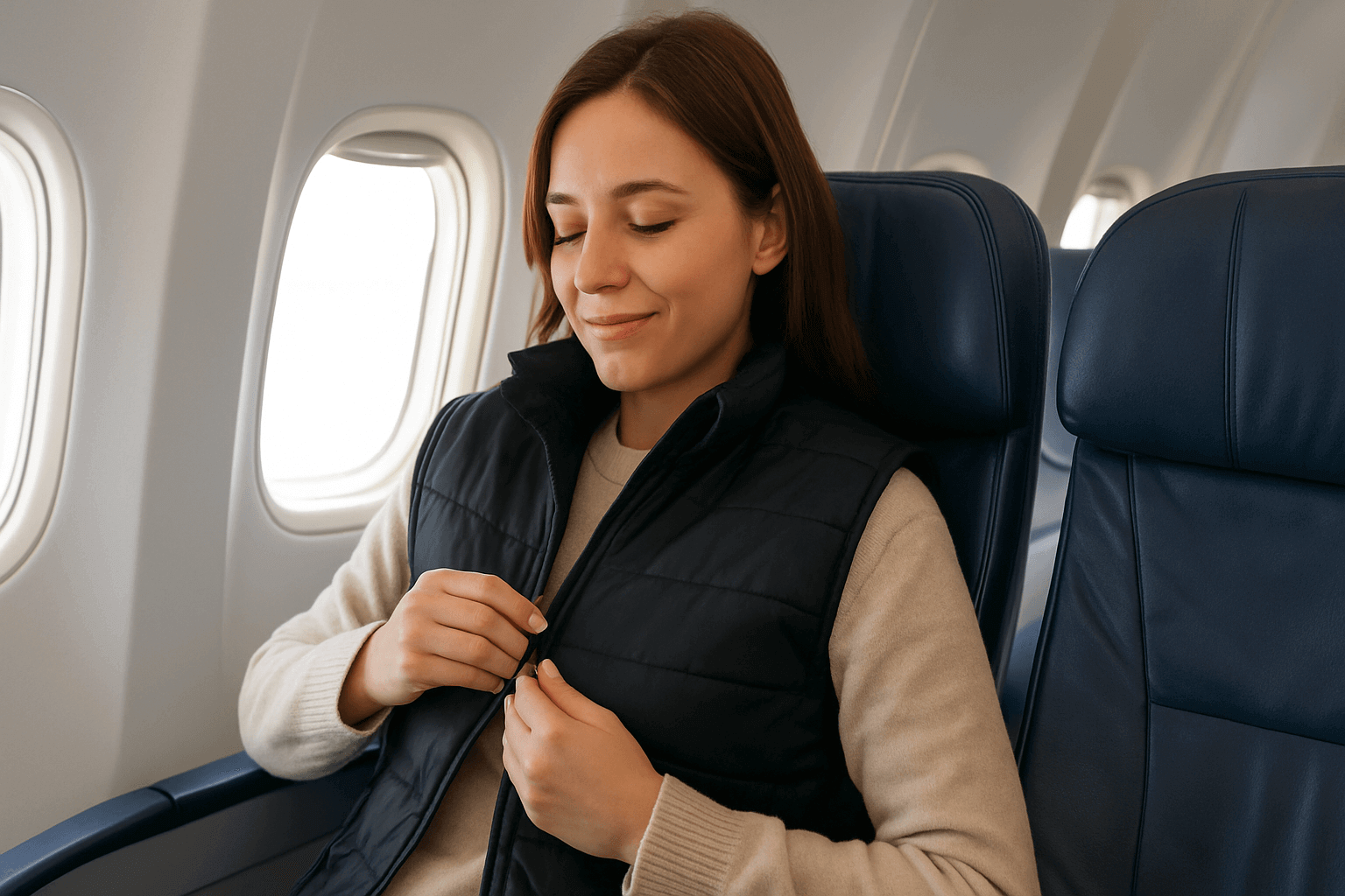 Sky-High Comfort How to Upgrade Your Economy Seat with Heated Clothing