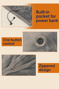 USB Heated Shawl Wrap – Wearable Warmth You Can Feel Instantly