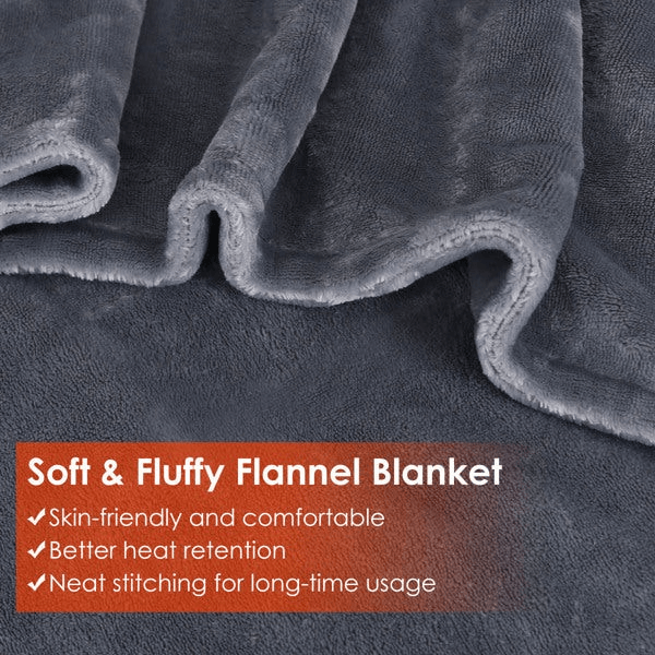 Soft fluffy fleece USB heated blanket